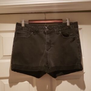 Black Denim Shorts